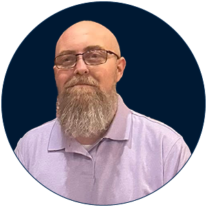Portrait of Dave McMillan, web developer and designer.